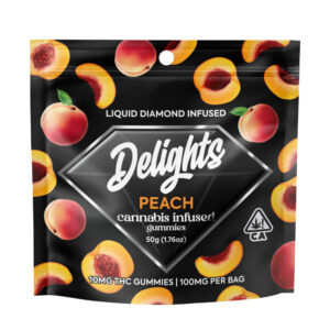 delights gummies peach "liquid diamond infused"
