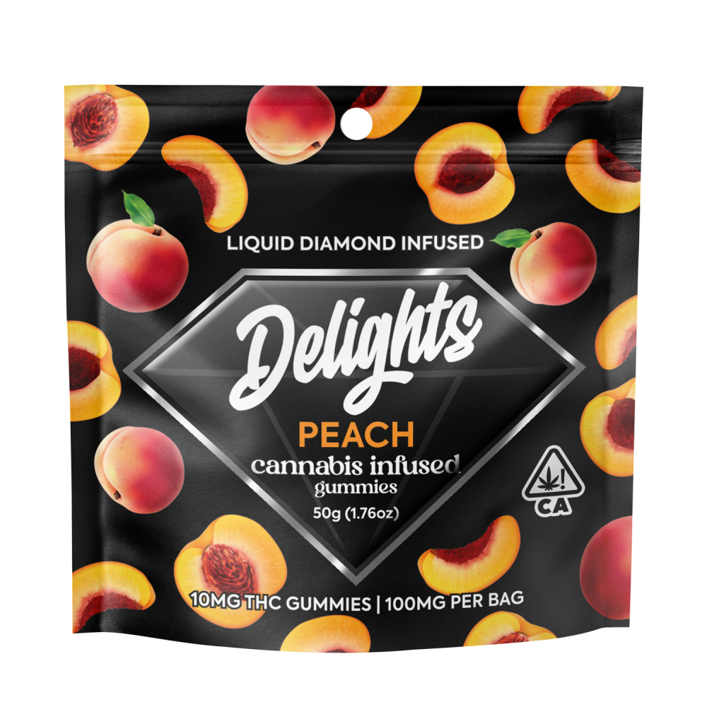 delights gummies peach "liquid diamond infused" delights gummies peach "liquid diamond infused"
